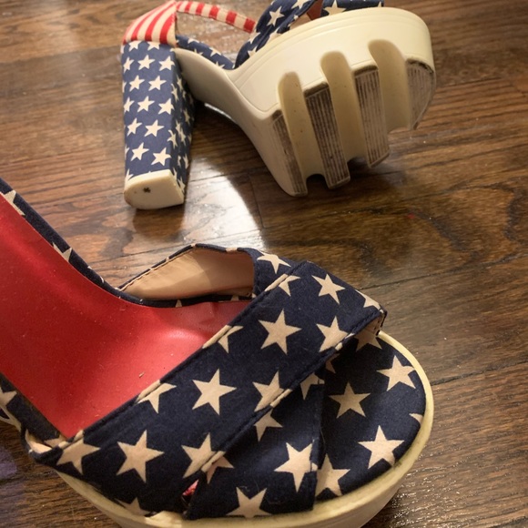 American flag platform shoes - Picture 2 of 2